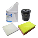 Kit 3 Filtros Chevrolet Onix Prisma + Aceite Sintetico 5w30