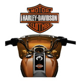 Emblema Adesivo Resinado Harley Davidson Motor Clothes Rs8 Cor -