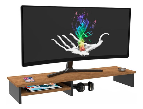 Suporte Para Monitor Mesa Setup Gamer Org Home Office 