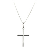 Colar  Feminino Com Pingente Cruz Crucifixo - Prata 925