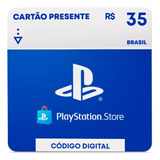 Cartão Card Playstation Store 35 Reais Psn Plus Ps4 Ps5 Br