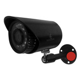 Camara Cctv Seguridad Exterior Bullet Negra Ahd Metalica