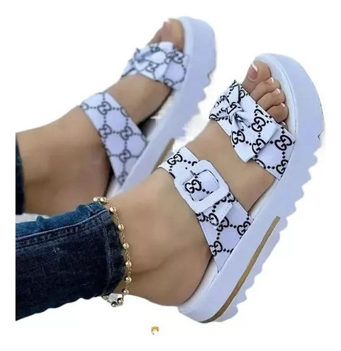 Zapatos De Mujer Estampados Con Plataforma De Encaje