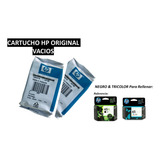 Pack Cartucho Original Hp 65xl Vacío Para Recargar 