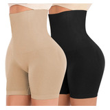 2pcs Fajas Para Mujer Moldeadora Calzones Cintura Alta