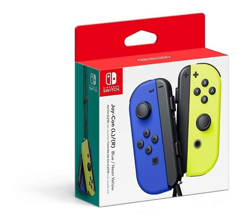 Controles Joy-con Nintendo Switch Neon Azul Amarillo Genuino
