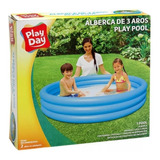 Alberca Inflable Infantil Piscina Niños 165cmx30cm Play Day