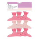 Clips Diane Large Frosty Butterfly, 9 Unidades, Varios Color