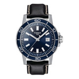 Reloj Tissot Supersport Gent Para Hombre 1256101604100 Color De La Malla Negro Color Del Bisel Azul Color Del Fondo Azul