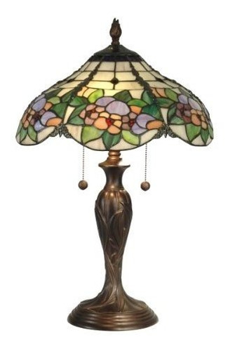 Dale Tiffany Tt90179 Chicago Lampara De Mesa Y De Bronce Ar