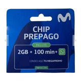 Chips Movistar Prepago Pack 100 Unidades
