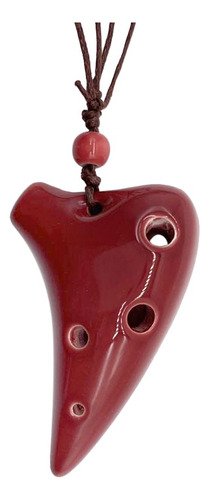 Instrumento Musical Ocarina Alto C De Cerâmica De 6 Furos