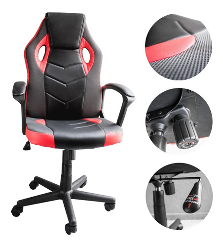 Silla De Escritorio De Pc Y Oficina Con Ruedas Sillon Oferta