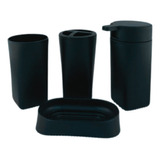 Set Accesorio Baño Organizador Dispenser Jabon Vaso X4