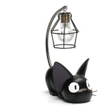 Lámpara De Gato Negro Con Luz Led Resina Y Metal Nuevo Xl 