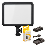 Kit Panel Led Godox Ledp120c Con Batería Np-f550 Y Cargador