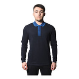 Chomba Hombre Lacoste Polo Petit Lisa Manga Larga Negro Pre