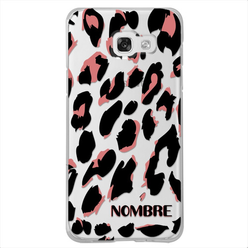 Funda Galaxy Antigolpes Animal Print Personalizada Tu Nombre