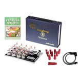 Kit Ventosas Acupuntura 17 Copos + Livro + Pinos E Mangueira