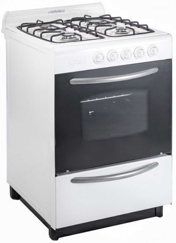 Cocina Domec Cbupv Multigas 4 Hornallas  Blanca Puerta Visor