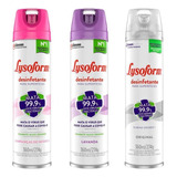 Kit 3 Desinfetante Lysoform Aerossol 360ml