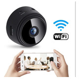 Mini Câmera Wifi Hd 1080p Babá Escondida Espião Câmera Cor Preto