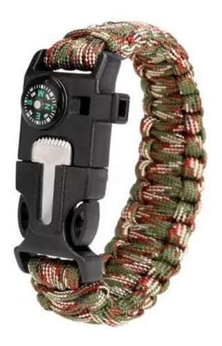 Pulsera Paracord Multiuso Supervivencia Rbn Tactical Camo