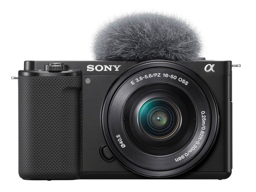  Sony Alpha Kit Zv-e10 + Lente 16-50mm F/3.5-5.6 Oss Ilczve10l Sin Espejo Color  Negro