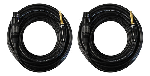 Cable Ts De 1/4 De Pulgada Xlr Hembra De Audio2000 (paq...