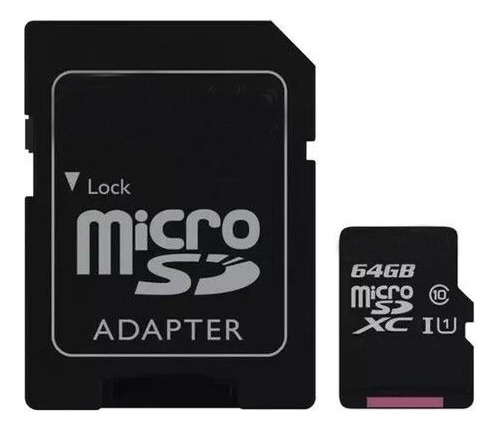 Tarjeta De Memoria 64gb Micro Usb Only Clase 10 + Adaptador