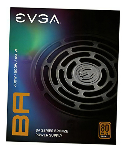 Evga 500 Ba, 80+ Bronce 500w, Fuente De Alimentación