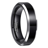 2023 6/8 Mm Tungsteno Compromiso Masculino Ring C