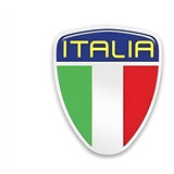 Emblema Escudo Italia C/ Moldura Alto Relevo
