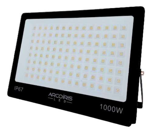 Refletor Led 1000w Holofote Campo Quadra Bivolt Branco Frio