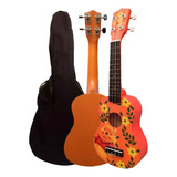 Ukelele Sunset Winnie Pooh Soprano Para Niños/niñas Con Fund