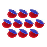 Castañuela De Plástico Azul Y Rojo Para Niños, 10 Unidades