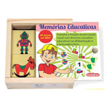 Jogo Memoria Brinquedo Educativo Infantil Pedagogico Madeira