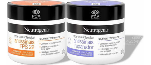 Kit Hidratante Neutrogena Face Care Antissinais Dia E Noite