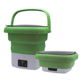 Mini Lavarropa Portátil Plegable 9 Litros Color Verde