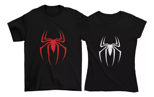 Playeras Dúo Pareja Novios Spiderman Hombre Araña Amor Ofert