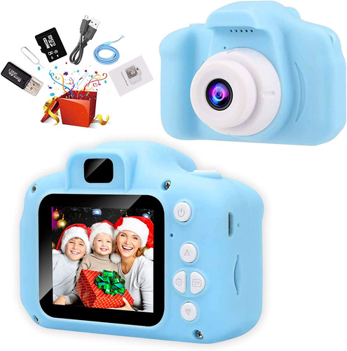 Mini Cámara Para Niños 1080p, Tarjeta De 8 Gb+lector