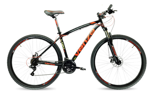 Bicicleta R/29 Mtb. Alum. 21v Venzo Loki Evo 18/m D/mec H.v