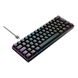 Teclado Gamer Mecânico Hyrax Thunder Hck61, Abnt2, Preto, Sw