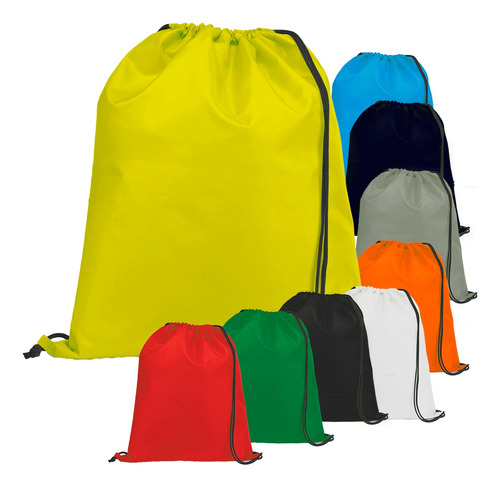 10 Mochila Saco Bolsa Com Cordão Brinde Sublimação Transfer