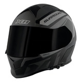 Capacete X11 Pro Surround Cinza Viseira Fumê + Viseira Extra Cor Cinza/preto Tamanho P - 56