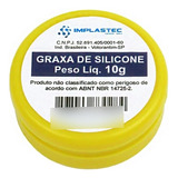 Kit 5 Graxa De Silicone Implastec 10g Dissipador De Calor