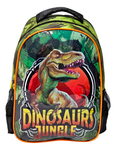 Mochila Bolsa Escolar Infantil Menino Dinossauro Rex Park