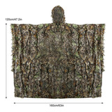 Poncho De Lluvia De Camuflaje Con Hojas En 3d Ghillie Con Ca