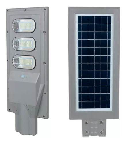 2 Pz Lampara Led Solar 90w Con Control Remoto Y Accesorios Color Luz Blanco Frio 6500k