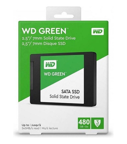 Disco Western De Estado Solido 480gb  Ssd 2.5   Green